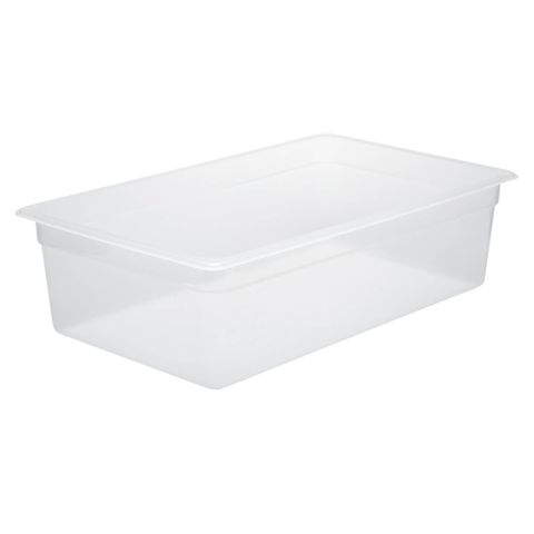 CHEF INOX GN STORAGE CONTAINER-POLYPROP GN 1/1 x 100mm CLEAR (*CPP-11100*) =  1 X EACH