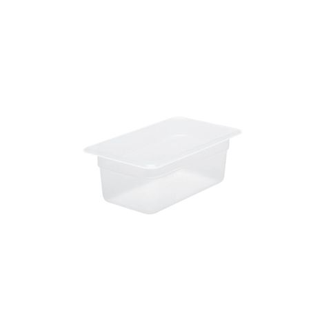 CHEF INOX GN STORAGE CONTAINER-POLYPROP GN 1/4 x100mm CLEAR (*CPP-14100*) =  1 X EACH