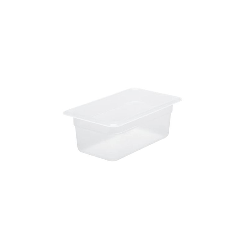 CHEF INOX GN STORAGE CONTAINER-POLYPROP GN 1/4 x100mm CLEAR (*CPP-14100*) =  1 X EACH
