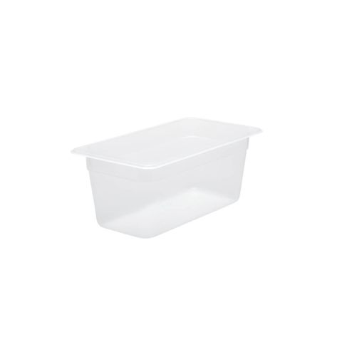 CHEF INOX GN STORAGE CONTAINER-POLYPROP GN 1/3 x100mm CLEAR (*CPP-13100*) =  1 X EACH