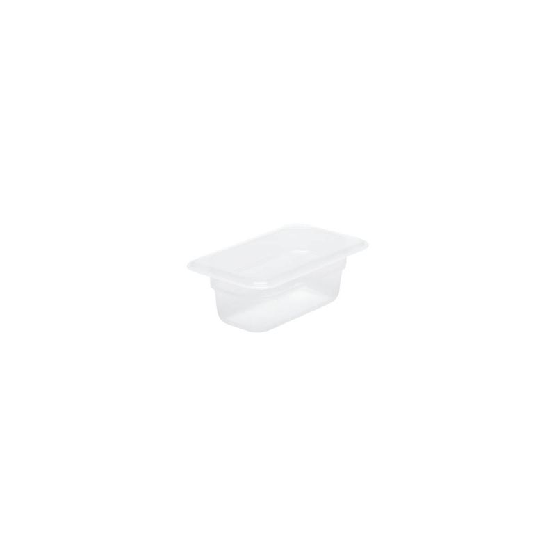 CHEF INOX GN STORAGE CONTAINER-POLYPROP GN 1/9 x65mm CLEAR (*CPP-19065*) =  1 X EACH