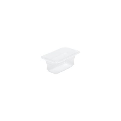 CHEF INOX GN STORAGE CONTAINER-POLYPROP GN 1/9 x100mm CLEAR (*CPP-19100*) =  1 X EACH