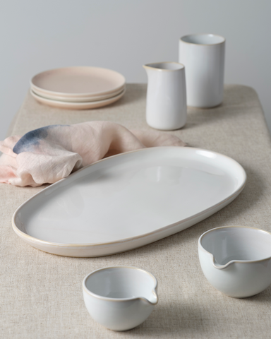 TABLEKRAFT URBAN SERVE SERVICE BOWL w/SPOUT 105x93x56mm WHI (*908482*) = PACK OF 6 X EACHES