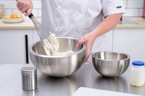 CHEF INOX MIXING/SERVE BOWL DBL WALL S/S 150x85mm 600ml (*70590*) =  1 X EACH