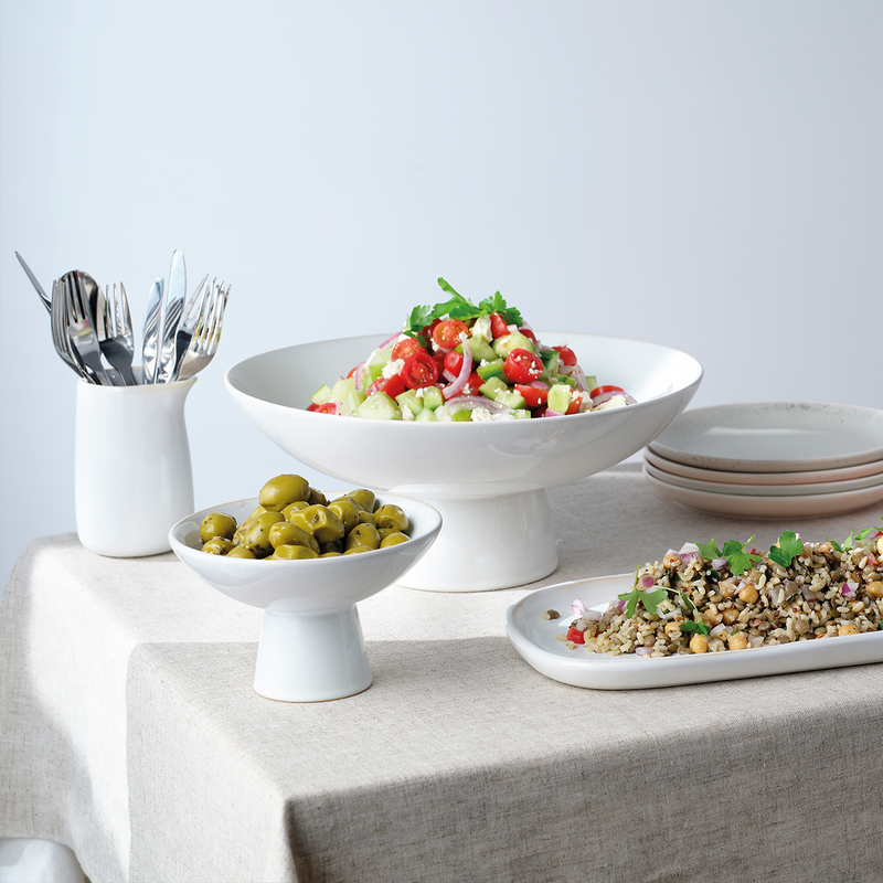 TABLEKRAFT URBAN PEDESTAL FLARED BOWL 157x95mm WHITE (*908466*) =  1 X EACH