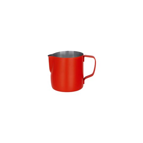 BREW MILK FROTHING JUG S/S 350ml POWDER COAT RED (*BW9205*) =  1 X EACH