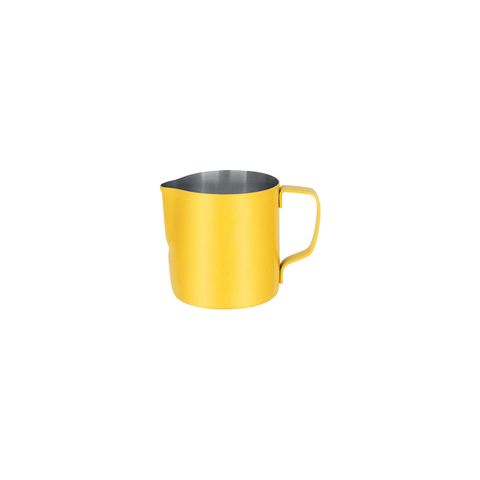 BREW MILK FROTHING JUG S/S 350ml POWDER COAT YELLOW (*BW9204*) =  1 X EACH