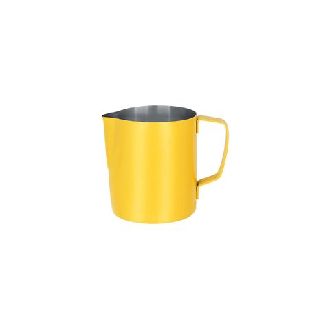 BREW MILK FROTHING JUG S/S 600ml POWDER COAT YELLOW (*BW9224*) =  1 X EACH