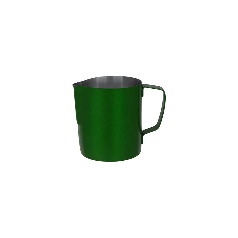 BREW MILK FROTHING JUG S/S 600ml POWDER COAT GREEN (*BW9222*) =  1 X EACH