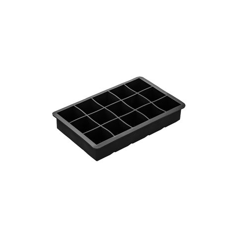 ZANZI SQUARE ICE CUBE TRAY SILICONE 15x36mm BLK (*Z0951*) =  1 X EACH