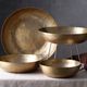Chef Inox Buffet Serve Hammered Bowls & Risers