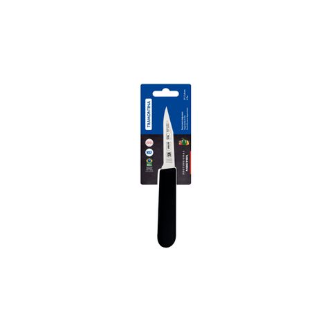 TRAMONTINA PROF PARING KNIFE POINT EDGE  70mm BLK H/S (*TM24626/103*) =  1 X EACH