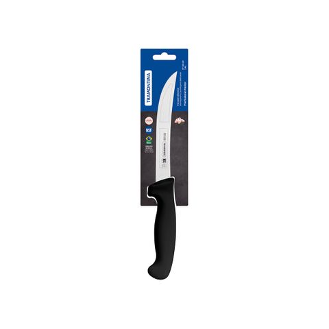 TRAMONTINA PROF BONING KNIFE CURVED STIFF 150mm BLK H/S (*TM24604/106*) =  1 X EACH