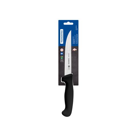 TRAMONTINA PROF BONING KNIFE STR WIDE STIFF 150mm BLK H/S (*TM24605/106*) =  1 X EACH