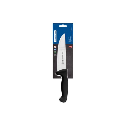 TRAMONTINA PROF BUTCHER KNIFE STRAIGHT BACK 150mm BLK H/S (*TM24607/106*) =  1 X EACH
