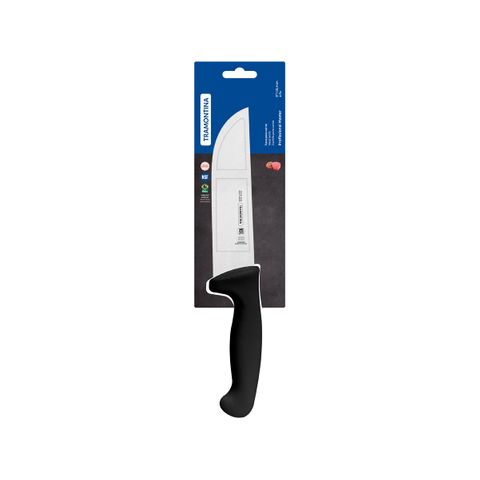 TRAMONTINA PROF BUTCHERS KNIFE STR BACK DEEP 150mm  BLK H/S (*TM24608/106*) =  1 X EACH