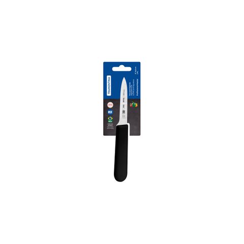 TRAMONTINA PROF PARING KNIFE STRAIGHT EDGE 70mm  BLK H/S (*TM24625/103*) =  1 X EACH