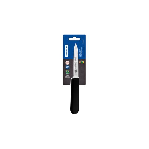 TRAMONTINA PROF PARING KNIFE STRAIGHT ED 100mm BLK H/S (*TM24625/104*) =  1 X EACH
