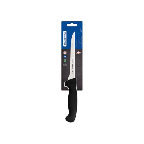 TRAMONTINA PROF BONING STR NAR FLEXI  KNIFE 150mm BLK H/S (*TM24603/106*) =  1 X EACH