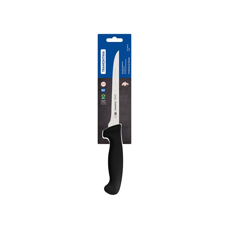 TRAMONTINA PROF BONING STR NAR FLEXI  KNIFE 150mm BLK H/S (*TM24603/106*) =  1 X EACH