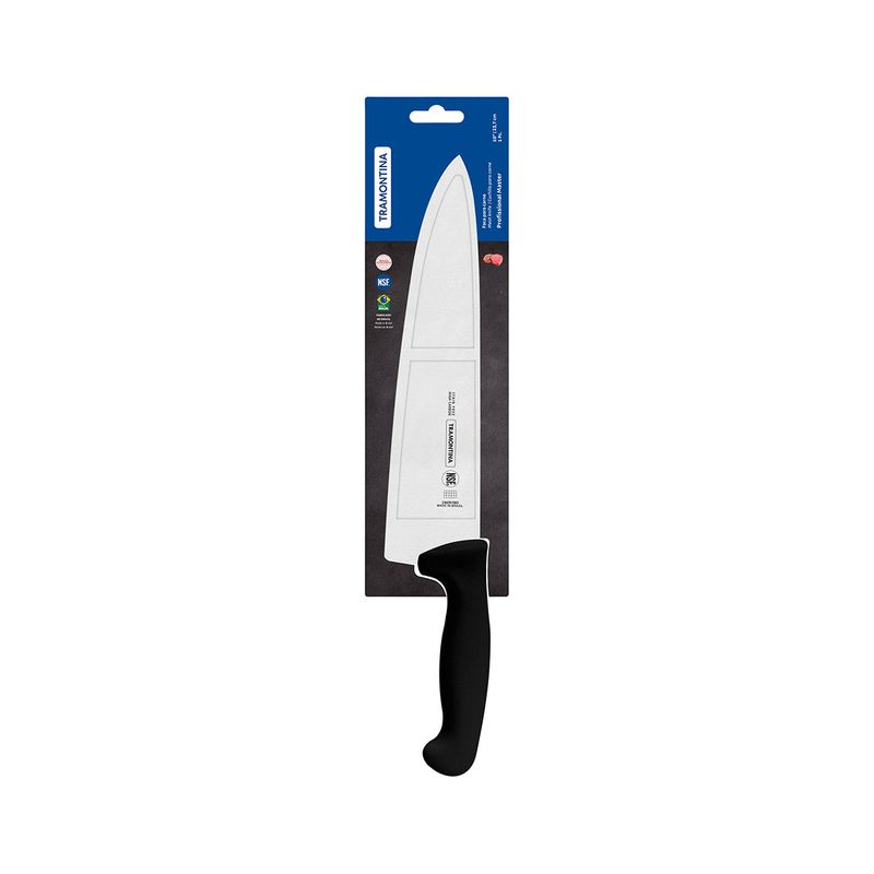 TRAMONTINA PROF CHEF'S KNIFE STR EDGE X-WIDE 250mm BLK H/S (*TM24609/100*) =  1 X EACH