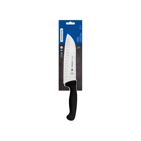 TRAMONTINA PROF SANTOKU KNIFE FLUTED 170mm BLK H/S (*TM24646/107*) =  1 X EACH