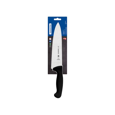 TRAMONTINA PROF CHEF'S KNIFE STR EDGE  X-WIDE 200mm BLK H/S (*TM24609/108*) =  1 X EACH