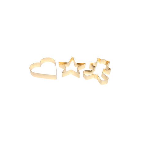 WILTSHIRE COOKIE CUTTER-GOLD FLOWER SHAPE (*WLT40506-F*) = PACK OF 36 X EACHES