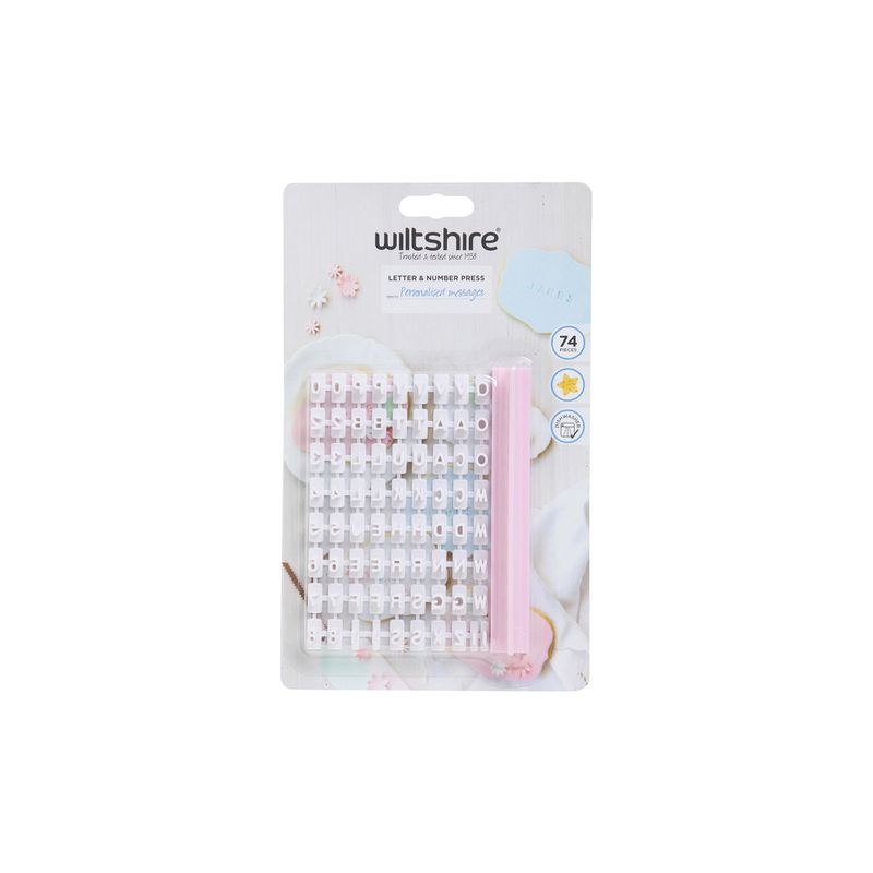WILTSHIRE LETTER PRESS 74PC SET (*WLT40368*) = PACK OF 6 X SETS