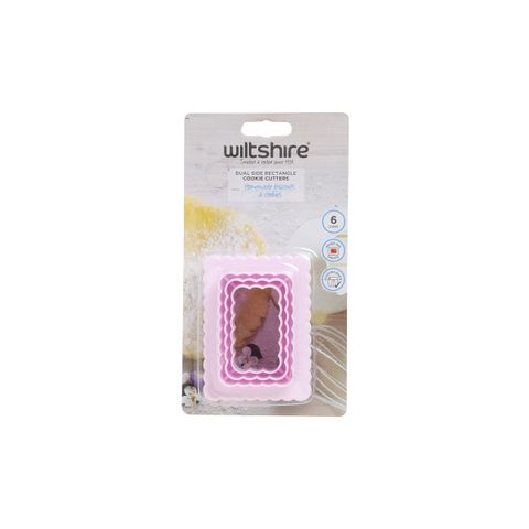 WILTSHIRE DUAL SIDED CUTTER RECTANGLE 3PC SET (*WLT40372*) = PACK OF 6 X SETS
