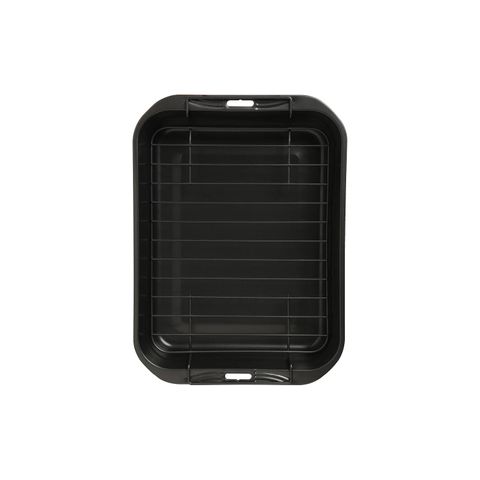 WILTSHIRE ROAST PAN-RECT E/BAKE 325x250x60mm w/RACK N/S (*WLT9037MP*) = PACK OF 6 X EACHES