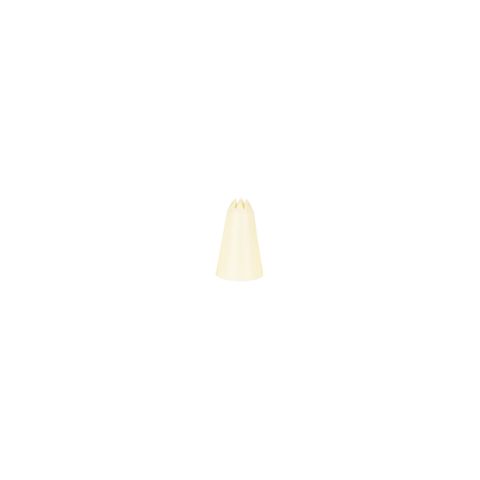 CHEF INOX THERMO DECORATING TUBE STAR  PLASTIC 9mm WHITE (*00729-S*) =  1 X EACH