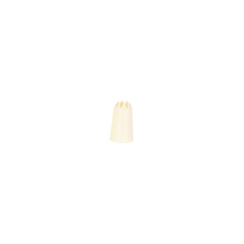 CHEF INOX THERMO DECORATING TUBE STAR  PLASTIC 15mm WHITE (*00735-S*) =  1 X EACH
