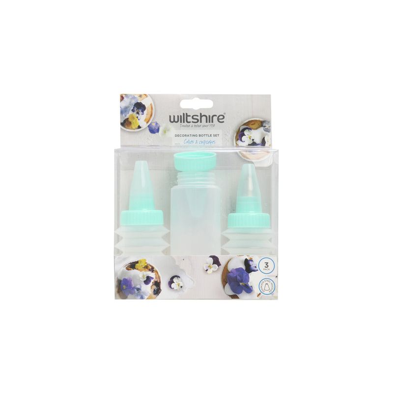 WILTSHIRE SQUEEZE BOTTLE ICING 3PC SET (*WLT44012*) = PACK OF 2 X SETS