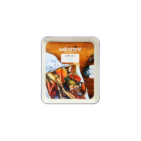 WILTSHIRE BAKING TRAY-ENAMEL 1.0lt 300x260x20mm (*WLT40384*) = PACK OF 2 X EACHES