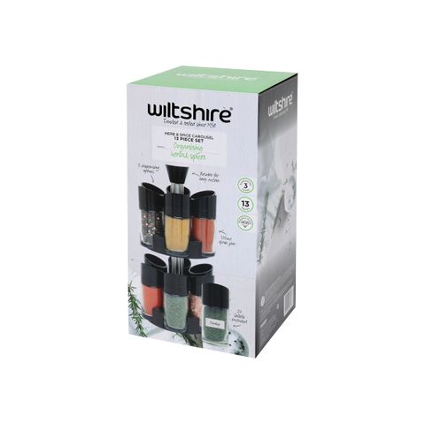 WILTSHIRE HERB & SPICE CAROUSEL 13PC (*WLT48107*) = PACK OF 6 X EACHES