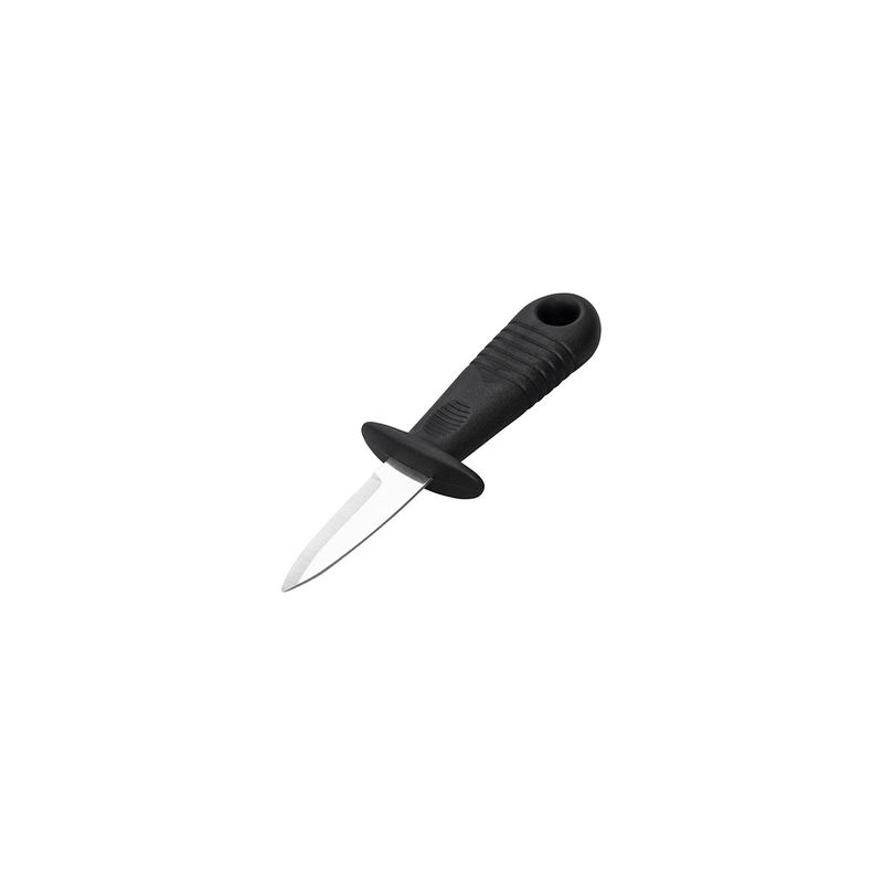 CHEF INOX OYSTER KNIFE S/S w/BLK HDL 146mm (*07563*) =  1 X EACH