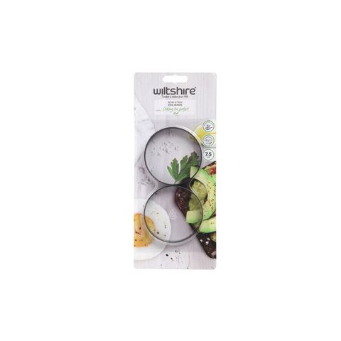 WILTSHIRE EGG RINGS 2PK NON-STICK (*WLT43197*) = SLEEVE OF 6 X PACKETS