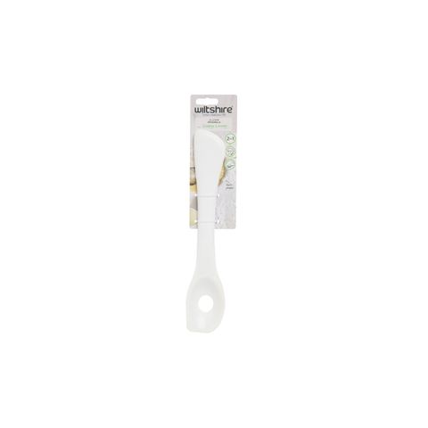 WILTSHIRE SILICONE 2 IN 1 SPOON & SPATULA NON-STICK (*WLT43762*) = PACK OF 6 X EACHES