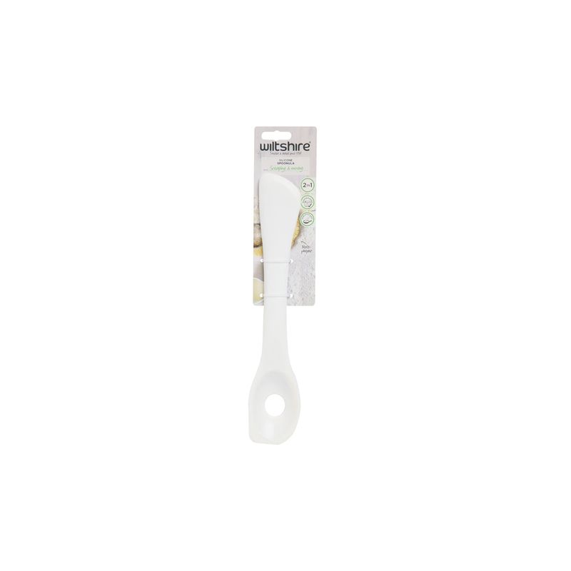 WILTSHIRE SILICONE 2 IN 1 SPOON & SPATULA NON-STICK (*WLT43762*) = PACK OF 6 X EACHES