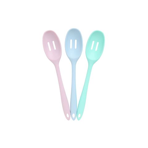 WILTSHIRE SILICONE SLOTTED SPOON COLOUR RUSH-BLUE (*WLT43543-B*) = PACK OF 18 X EACHES