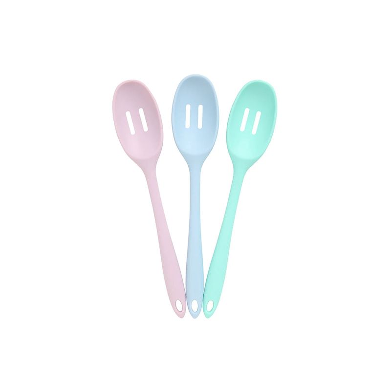 WILTSHIRE SILICONE SLOTTED SPOON COLOUR RUSH-BLUE (*WLT43543-B*) = PACK OF 18 X EACHES