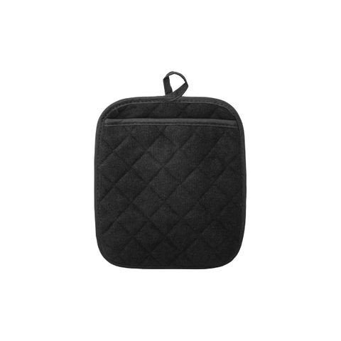 CHEF INOX POT HOLDER HEAT RESIST&TERRY wPOCKET 240mm BLK/SIL (*31588*) =  1 X EACH