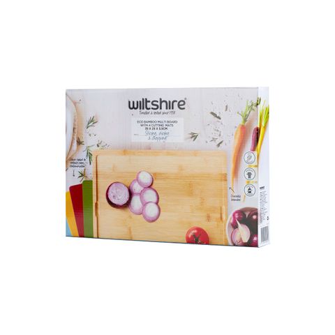 WILTSHIRE ECO BAMBOO MULTI BOARD 350x250x35mm (*WLT49090*) = PACK OF 8 X EACHES