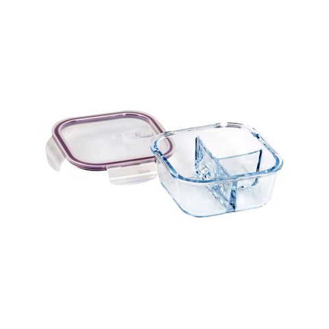 ETERNA GLASS CONTAINERS 3 DIV SQU 800ml (*ETR48144*) = PACK OF 10 X EACHES