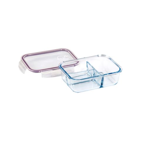 ETERNA GLASS CONTAINERS 3 DIV RECT 1000ml (*ETR48147*) = PACK OF 2 X EACHES