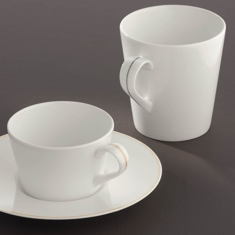 BAUSCHER PURITY COUPE SAUCER w/2 WELLS 210mm (*BHS6697144*) = PACK OF 12 X EACHES