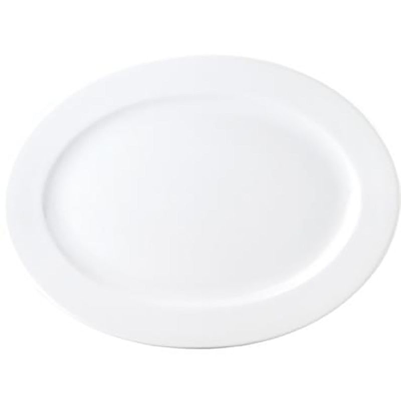 PLATTER-OVAL-235mm CHELSEA RIM SHAPE (4001) (*94061*) = PACK OF 12 X EACHES
