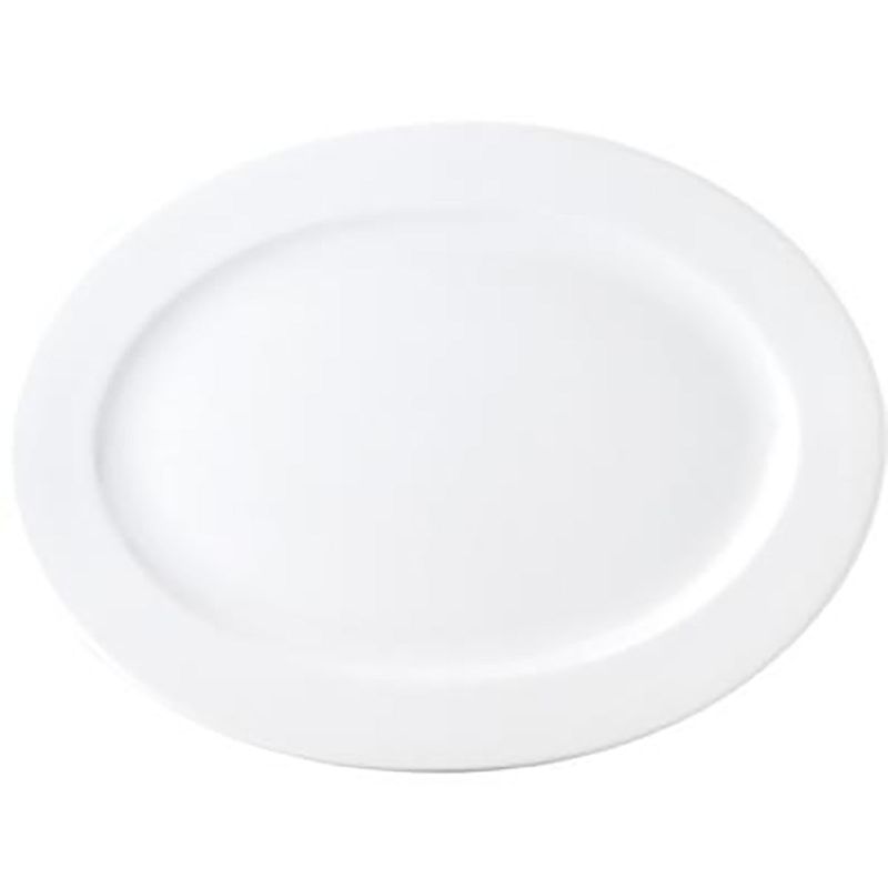 PLATTER-OVAL-410mm CHELSEA RIM SHAPE (4004) (*94065*) = PACK OF 6 X EACHES