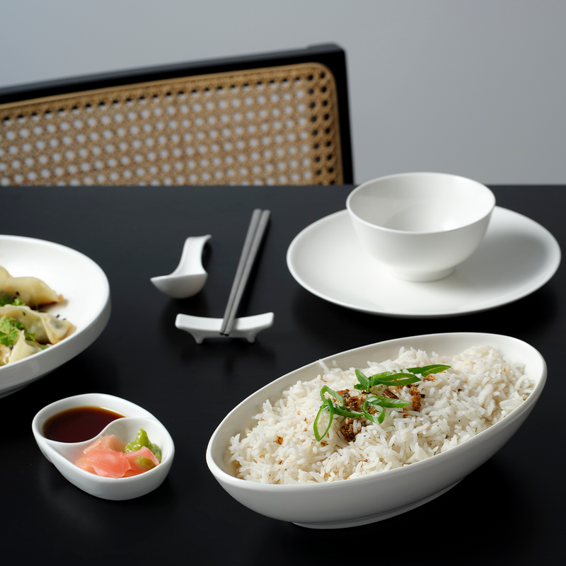 TABLEKRAFT CORE WHITE OVAL SALAD SERVING BOWL 305x185x70mm (*92075*) = PACK OF 3 X EACHES